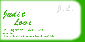 judit lovi business card
